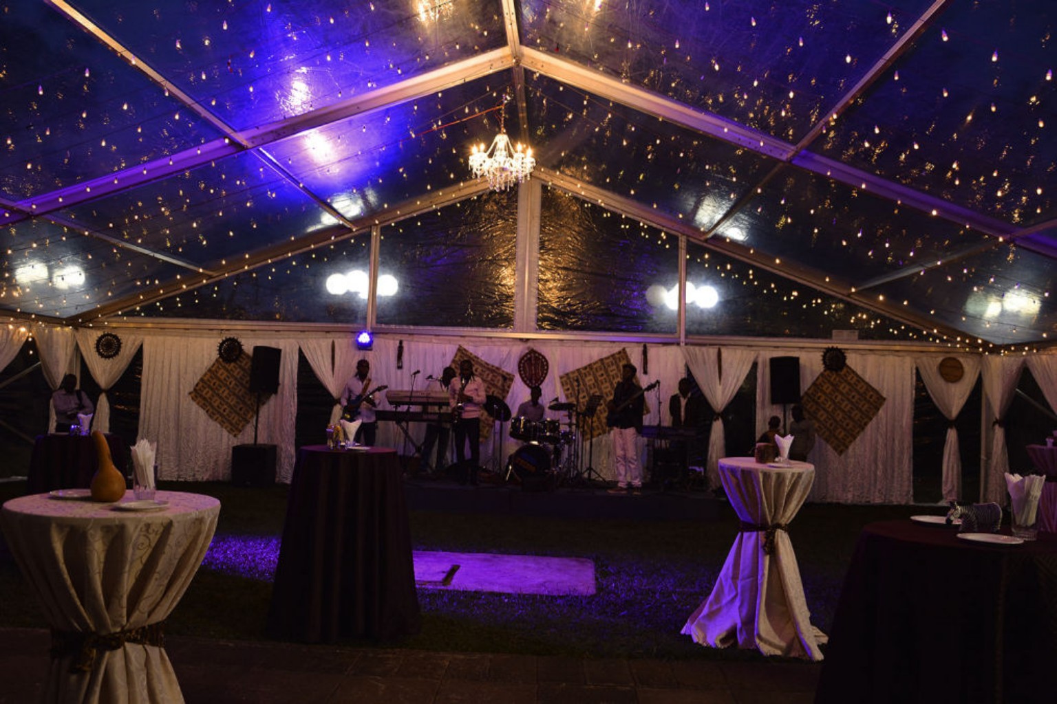 Corporate event production and stage setting